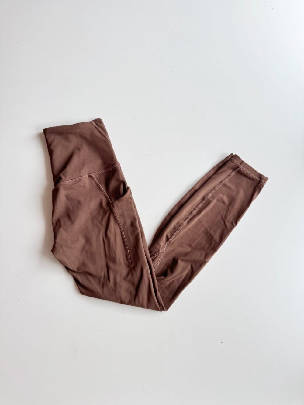 LULULEMON Align Pockets 25" Java Brown High Rise Cropped Leggings, Size 4